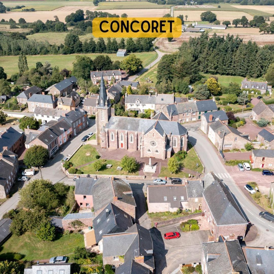 Camping Le Val Aux Fees - Broceliande Concoret Bagian luar foto