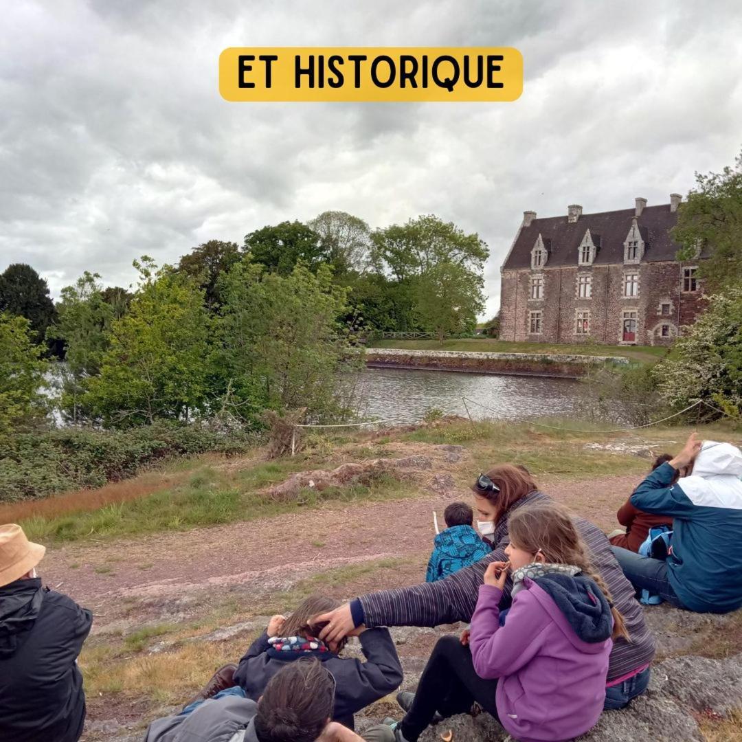 Camping Le Val Aux Fees - Broceliande Concoret Bagian luar foto