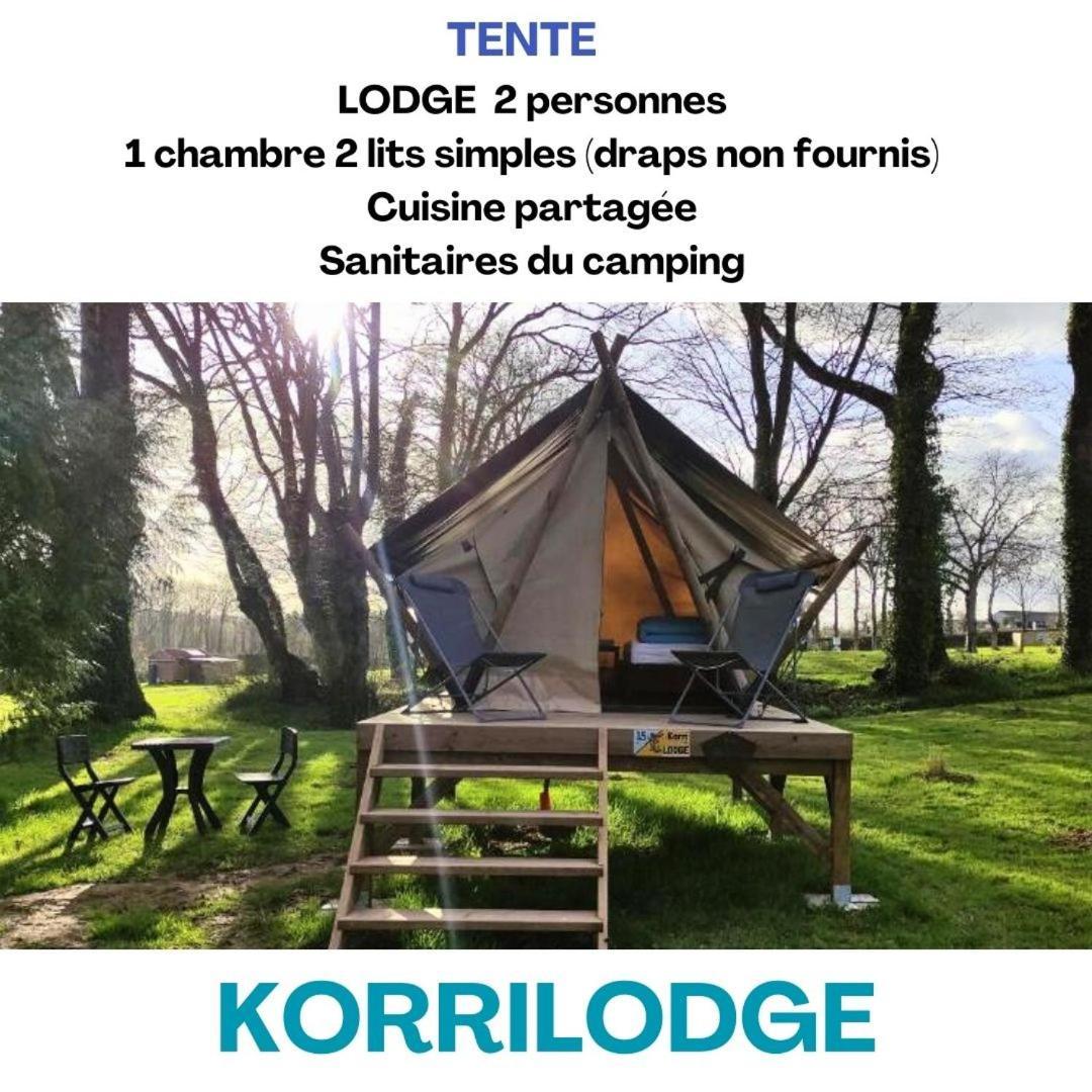 Camping Le Val Aux Fees - Broceliande Concoret Bagian luar foto